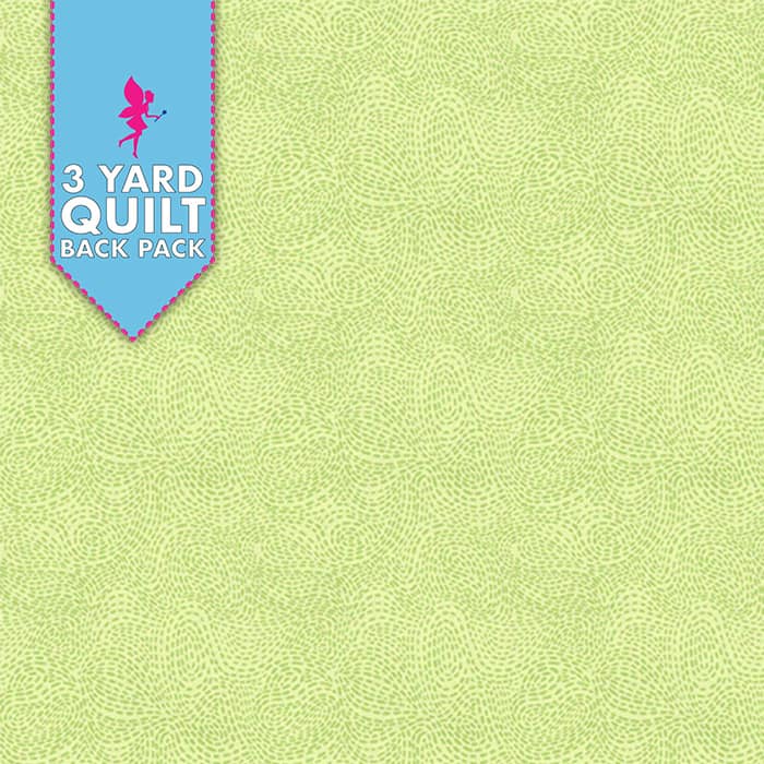 Waved Chartreuse 116" 3 Yard Quilt Back Pack