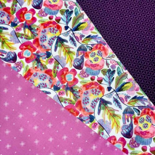 Bright Forest Island Leaves 3 Yard Quilt Top Bundle Available at Quilted Joy
