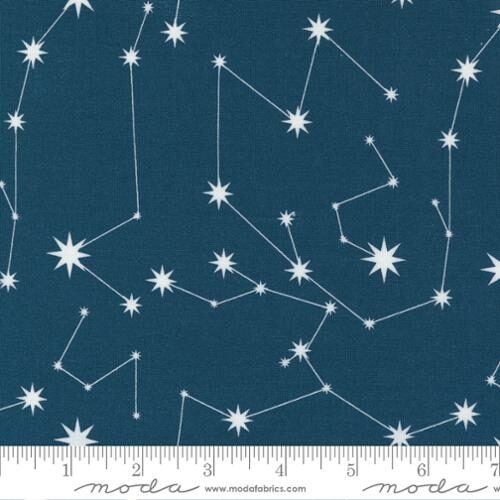 Nocturnal Star Constellation Lake Fabric Yardage