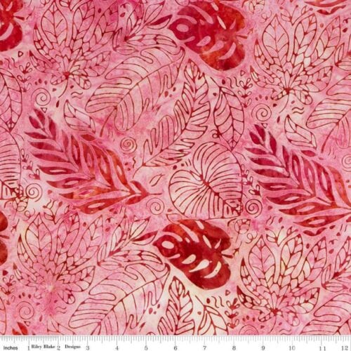 Expressions Batiks Tjaps Peppermint Fabric Yardage