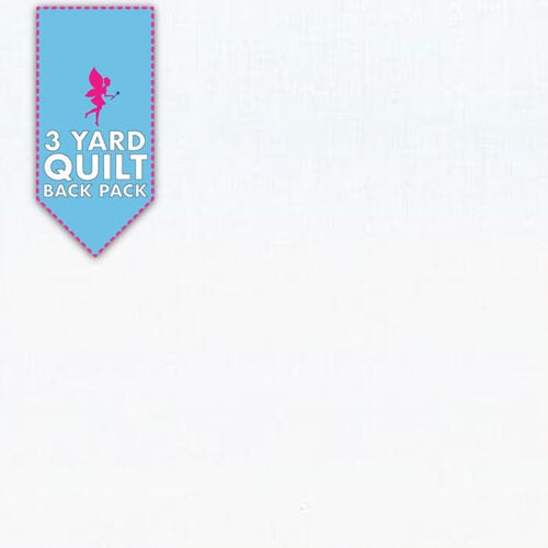 120" Wide 200 Count Warm White 3 Yard Quilt Back Pack