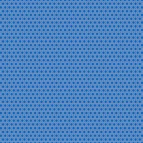 Hexy Dark Blue Fabric Yardage