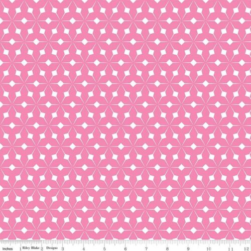 Colour Wall Geo Pink Fabric Yardage