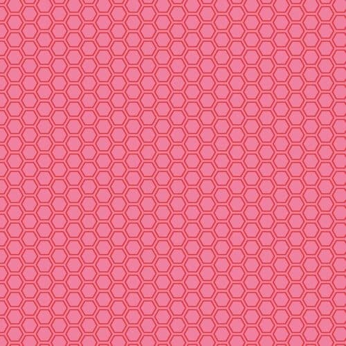 Kimberbell Basics Refreshed Honeycomb Pink Fabric Yardage