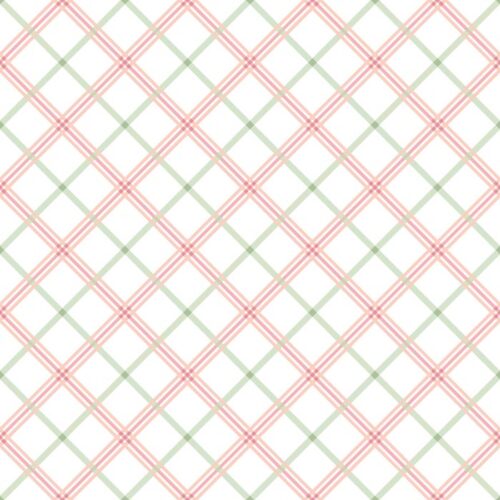 Kimberbell Basics Refreshed Plaid Pink Green Fabric Yardage