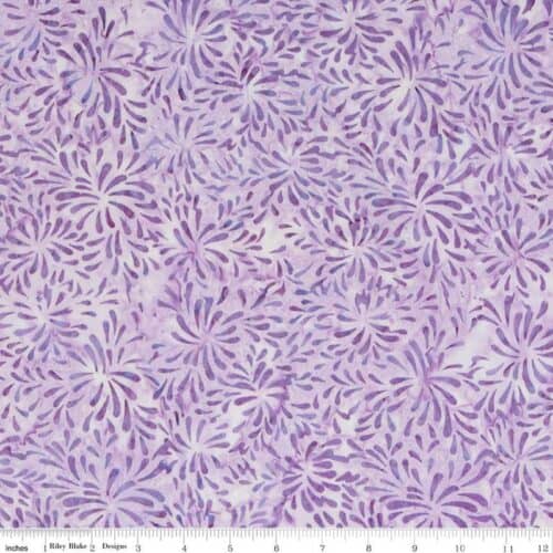 Expressions Batiks Tjaps Lavender Fabric Yardage
