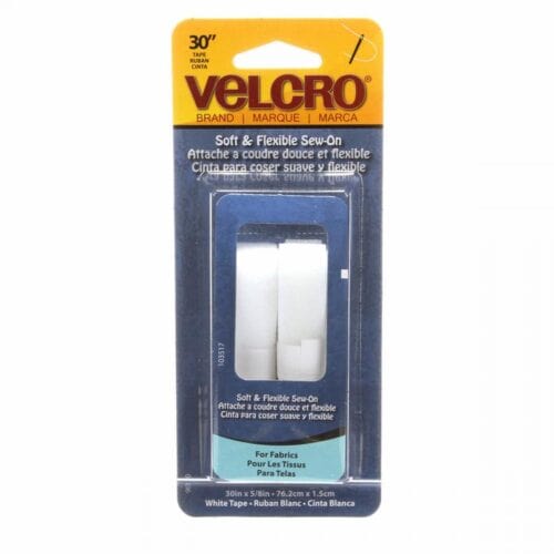 Sew on Soft and Flexible Velcro 30in x 5/8in