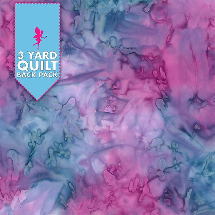 Back it with Banyan Hand Dye Purple Blue 3 Yard Quilt Fabric Back Pack