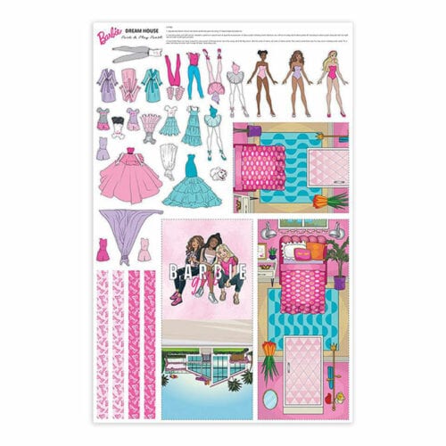 Barbie™ Girl Barbie Dream House Pack And Play Felt Panel 36" x 44"