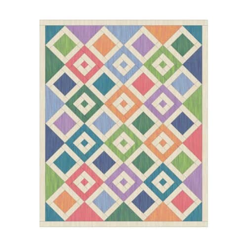 Blocked In Exclusive Quilt Kit available only at Quilted Joy
