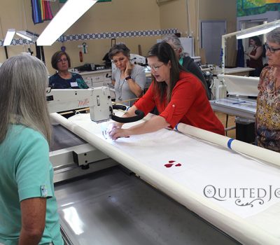 free motion quilting class by Angela Huffman